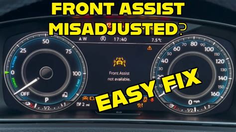 How To Fix Vw Front Assist Unavailable Youtube