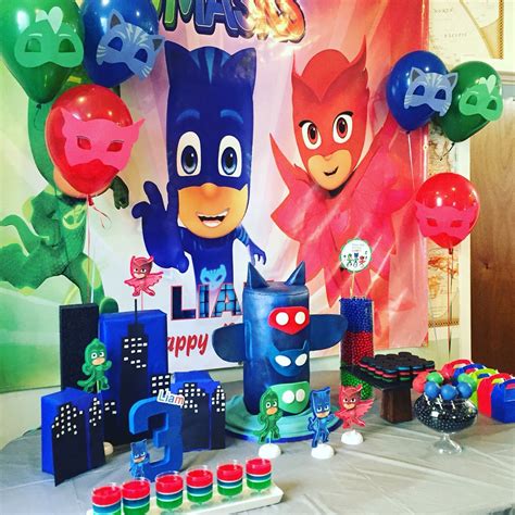 Pj Masks Birthday Theme Pj Masks Birthday Pj Mask Party Decorations