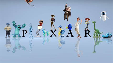 Pixar Logo with 1 character from each movie by ArlosArt on DeviantArt 