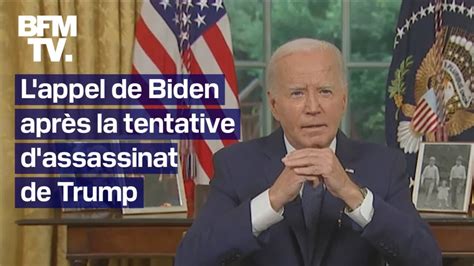 Joe Biden Appelle Faire Baisser La Temp Rature Apr S La Tentative D