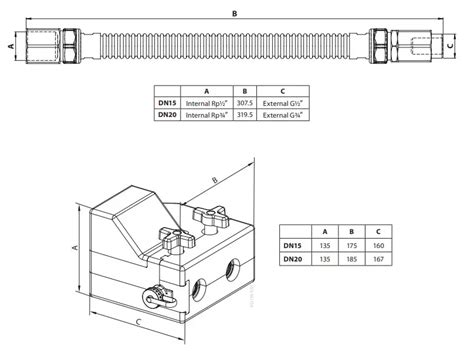 Danfoss AB QM 4 0 Flexo Flexible PICV Connection Set For Fan Coil Units