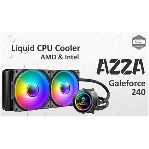 COOLER AZZA BLIZZARD GALEFORCE 240 ARGB 2x120MM