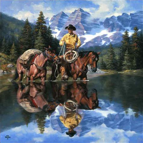 Sorenson Western Cowboy Ceramic Accent And Decor Tile Rw Js020at Artwork