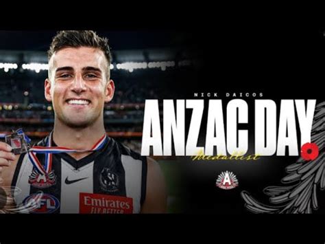 Nick Daicos Wins The Anzac Medal YouTube