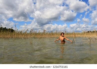 Beautiful Naked Woman On Lake Stock Photo Shutterstock