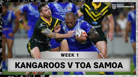 Kangaroos V Toa Samoa 2023 Pacific Championships Week 1 Full Match