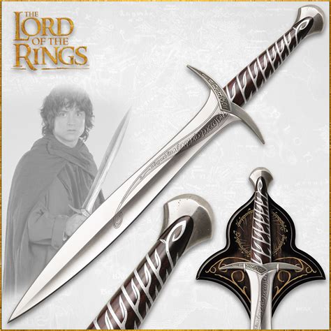 The Lord Of The Rings Sting Sword Of Frodo Baggins With Wall Plaque