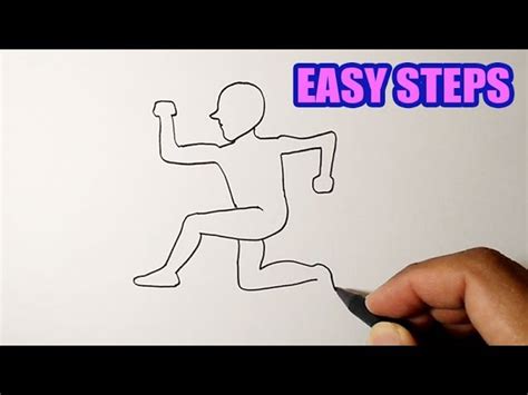 How To Draw A Running Person Step By Step