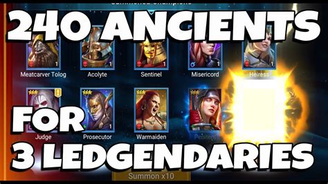 Insane Pull Rates 10x Ancient Shards In Raid Shadow Legends YouTube