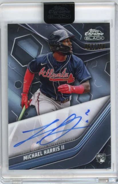 Michael Harris Ii Topps Chrome Black Rc Braves Refractor Auto