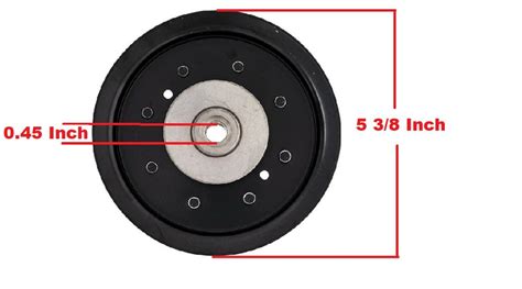 Flat Idler Pulley 48 For Husqvarna YTH24V48 YTH24K48 YTH48XLS YTH2348