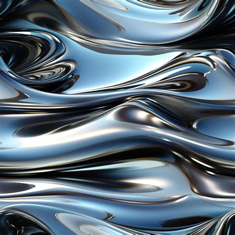 Premium Photo Chrome Liquid Elegance Texture Background Seamless Pattern