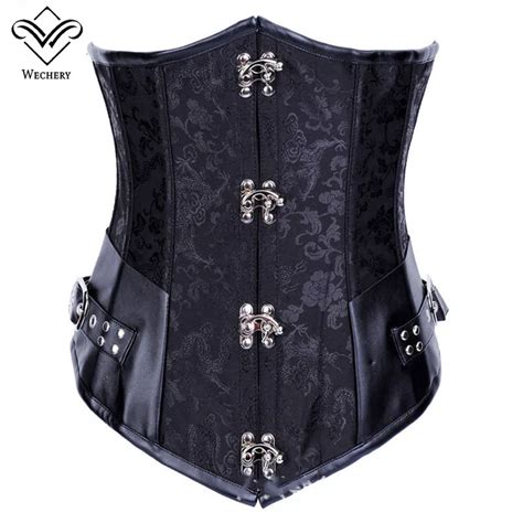 Wechery Steampunk Vintage Corset Sexy Gothic Punk Corsets And Bustiers