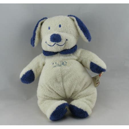 Doudou Chien Bleu Et Blanc Nicotoy The Baby Collection