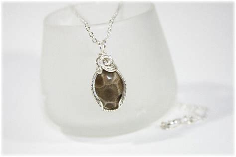 Petoskey Stone Jewelry / Petoskey Stone / Petoskey Necklace