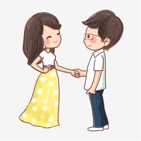 Couple Holding Hands Clipart Transparent Png Hd Cartoon Couple Hand