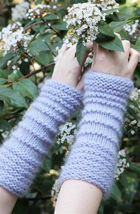 How To Knit Easy Arm Warmers Free Knitting Pattern Fingerless