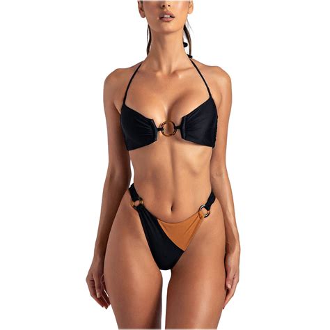 Quyuon Women Bikini Piece High Cut Swinsuit Women Swimsuits Plus Size