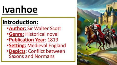 Ivanhoe By Sir Walter Scott Literature Notes YouTube