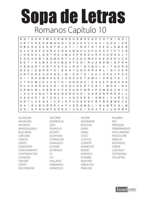 Sopa De Letras Romanos 10 Pdf