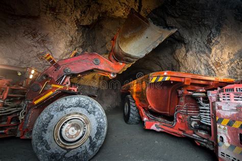 Underground Gold Mine Ore Loading Machine Stock Photos Free And Royalty