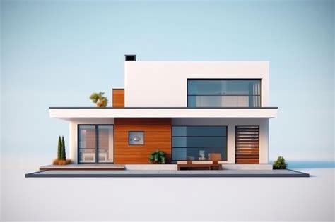 Premium AI Image | 3d minimalist modern house and design