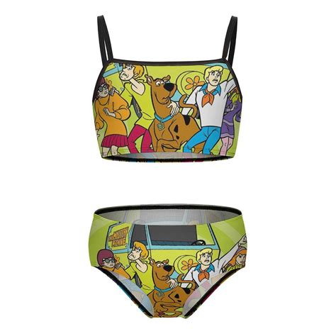 Scooby Doo Girls Bikini Swimsuits Two Piece Beach Bathing Suit Swimwear 7 9Y 120cm Walmart