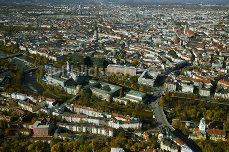 Luftaufnahme M Nchen Herbstluftbild Deutsches Museum In M Nchen Im