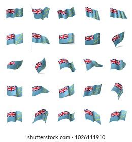 Tuvalu Flag Vector Illustration On White Stock Vector Royalty Free