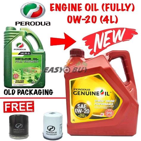 Perodua Engine Oil W W Fully Synthetic L Perodua Oil Filter