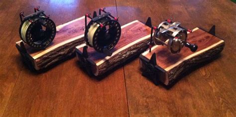 Hand Crafted Eric Lunas Fly Reel Displays By Bc Creative Designs