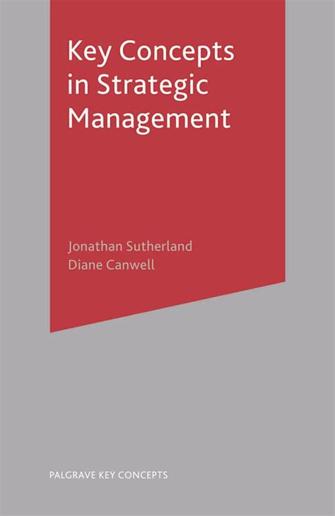 Key Concepts In Strategic Management Key Concepts Jonathan