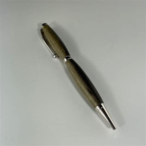 Slimline Rhodium Blue Mahoe Ballpoint Pen | Heart of the Home PA