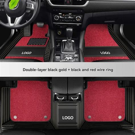 Custom Double Layer Car Leather Floor Mat For Volkswagen All Models