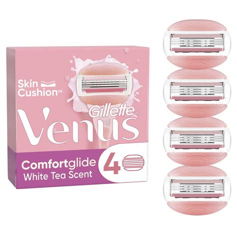 Buy Gillette Venus Comfort Glide White Tea Blade Refills 4 Pack Online At Chemist Warehouse®