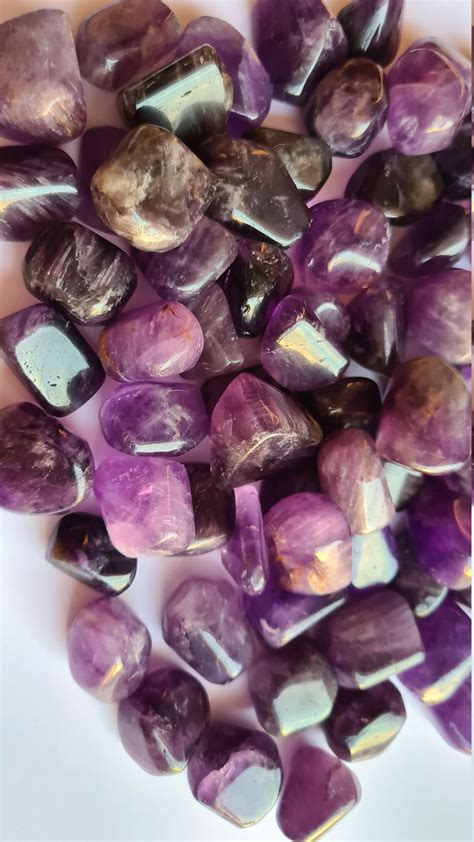 Aaa Brazilian Amethyst Tumbled Stones Kg Boxsize Etsy