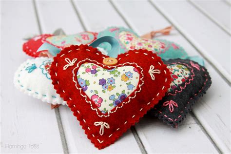 Diy Fabric Hearts For Valentines Day