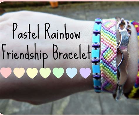 Pastel Rainbow Friendship Bracelet - Instructables