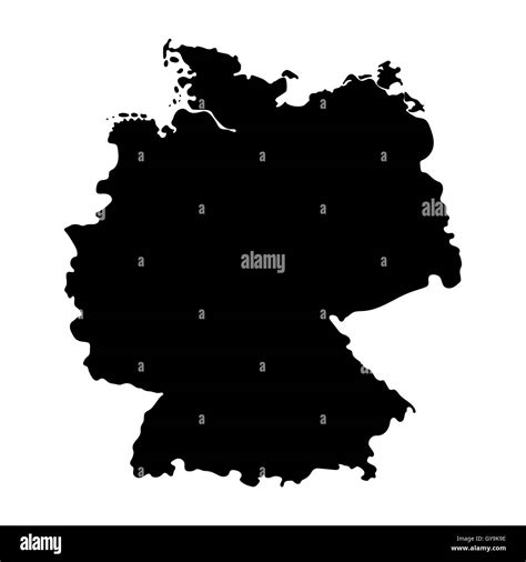 Germany map Black and White Stock Photos & Images - Alamy