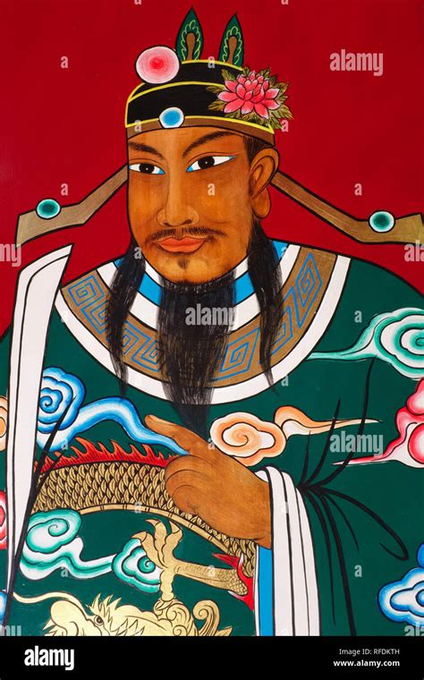 Chinese Temple Door Painting Singapore Stock Photo Alamy