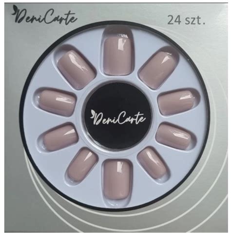 Deni Carte Tipsy Square Nude Square Nude False Nails Pieces