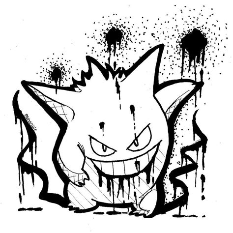 Gengar Graffiti By Pravusdie On Deviantart