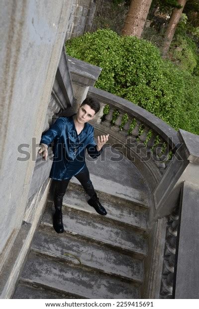 Portrait Handsome Brunette Male Model Wearing Stock Photo 2259415691 Shutterstock