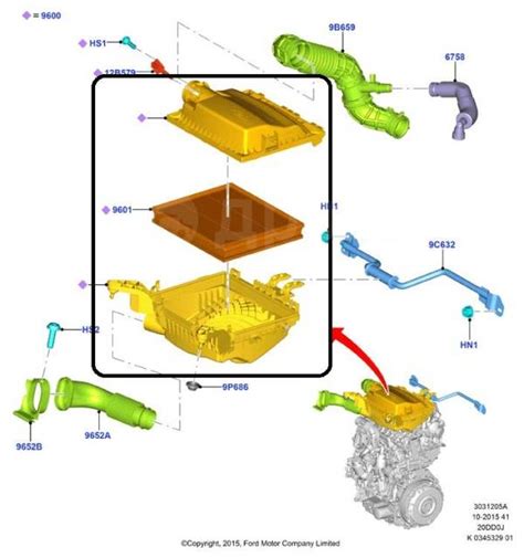 Купить Корпус воздушного фильтра Ford Transit 8 2021 2369996 FCD 310M ...