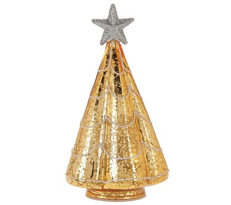 Kringle Express S5 Illuminated Mercury Glass Trees With T Boxes