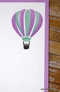 Hot Air Balloons Birthday Card Crafty Rootes