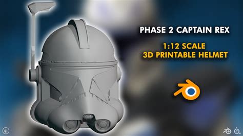 Artstation Phase 2 Captain Rex 3d Printable Helmet 112 Scale Resources