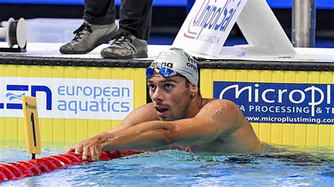 Paltrinieri Nuoto Gregorio Paltrinieri Argento Nei Agli Europei