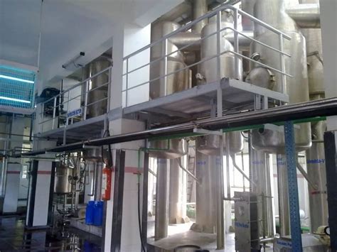 Stainless Steel Falling Film Evaporators Capacity 500 LPH 50 000 LPH