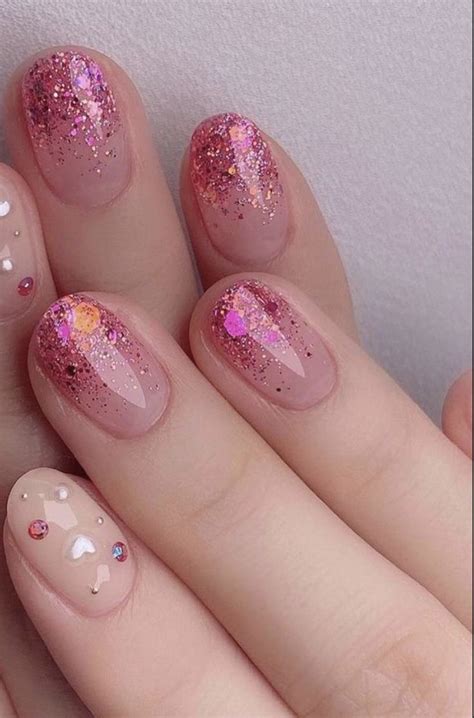 Pin By Himetsu On Quick Saves Pink Glitter Nails Pink Nails Nail